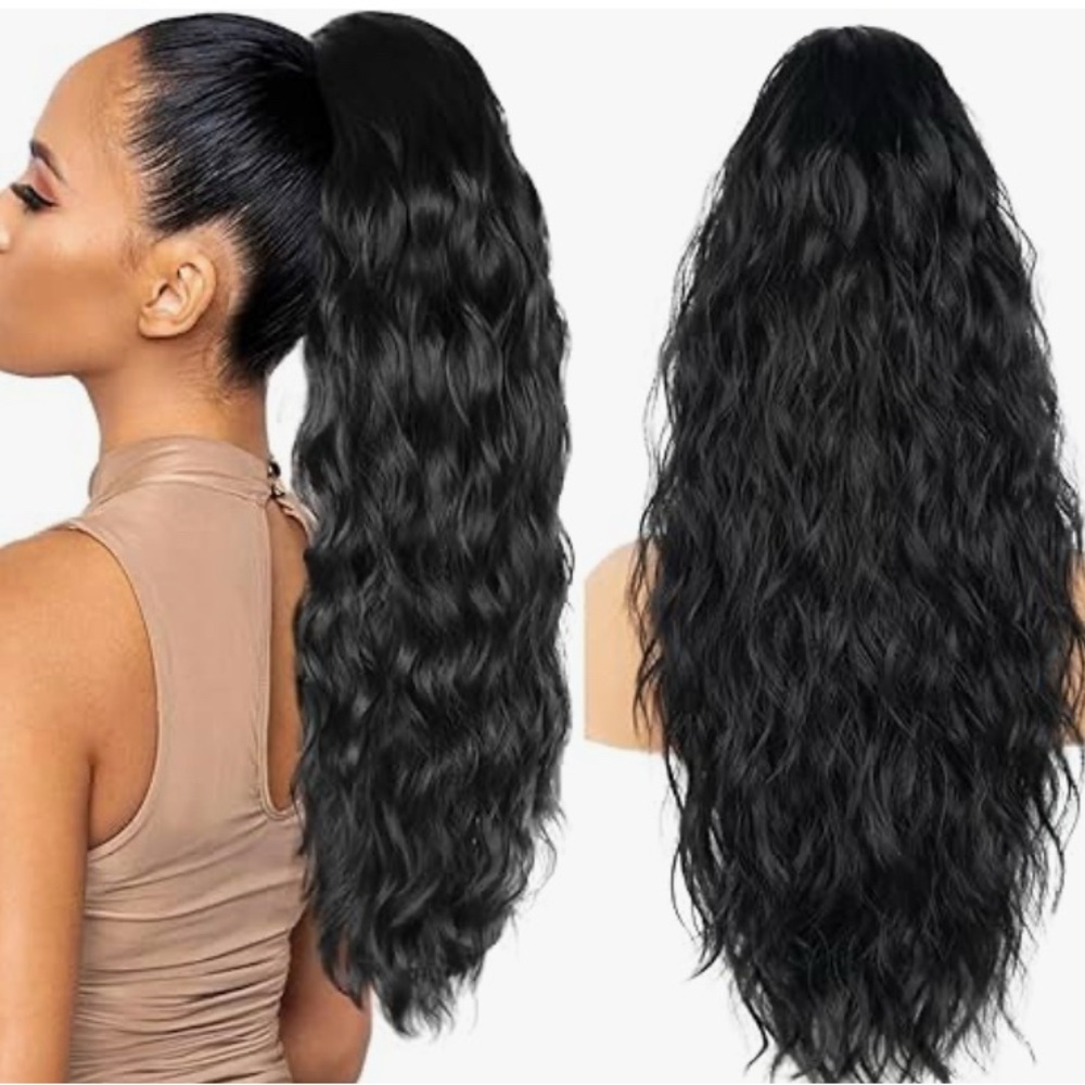 Any Color Wavy/Straight/Curly/Kinky Hair Drawstring Ponytail Extension-PRETTY!